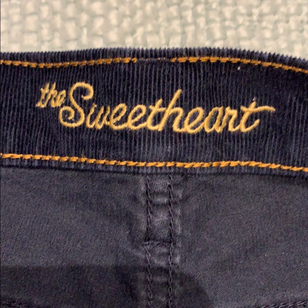🔥SOLD🔥Navy blue, corduroy,  12, stretch pants - Picture 4 of 5